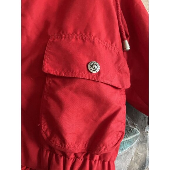 Vintage 1993 Felix The Cat Kids Red Windbreaker jacket Size 8 - Picture 3 of 9
